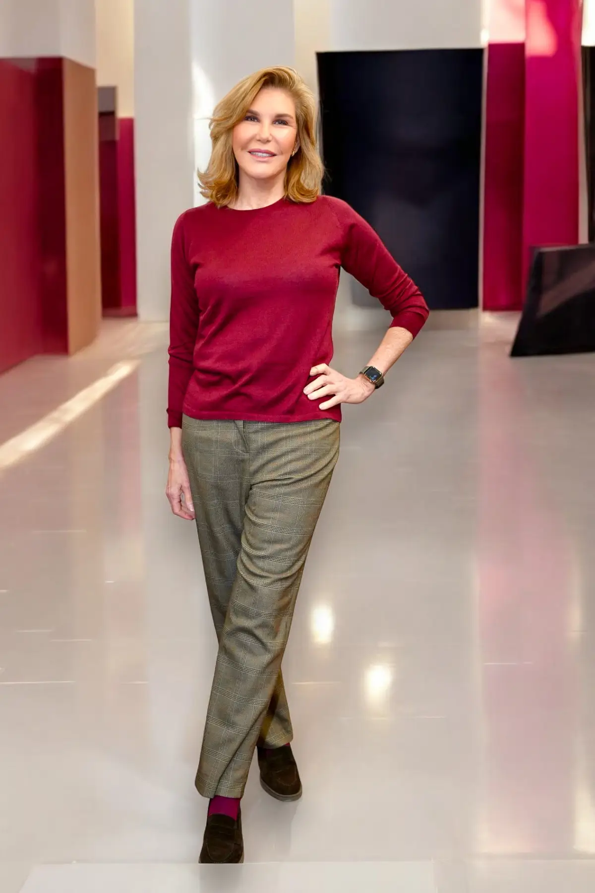 Jersey cashmere Praga (rojo)